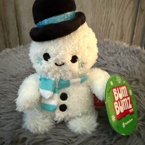 Squishmallow Plush Snowman Size 4.5”! - White and Black